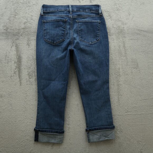 Not Your Daughters Jeans NYDJ Womens Size 6P Mid-Rise Wide Cuff Capri 21" Inseam - Picture 13 of 16